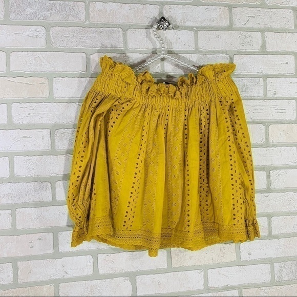 Revolve Endless Rose Embroidered Bardot Top - Picture 9 of 10